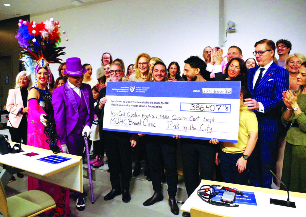 Pink in the City: Παρουσίασε δωρεά 386.407$ στο MUHC Foundation για τη φροντίδα ασθενών με καρκίνο του μαστού