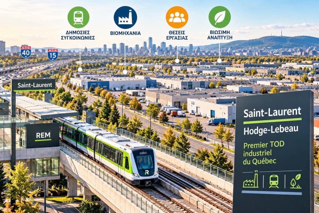 Στο Saint-Laurent σχεδιάζεται το πρώτο «βιομηχανικό TOD» του Κεμπέκ Στο Saint-Laurent σχεδιάζεται το πρώτο «βιομηχανικό TOD» του Κεμπέκ